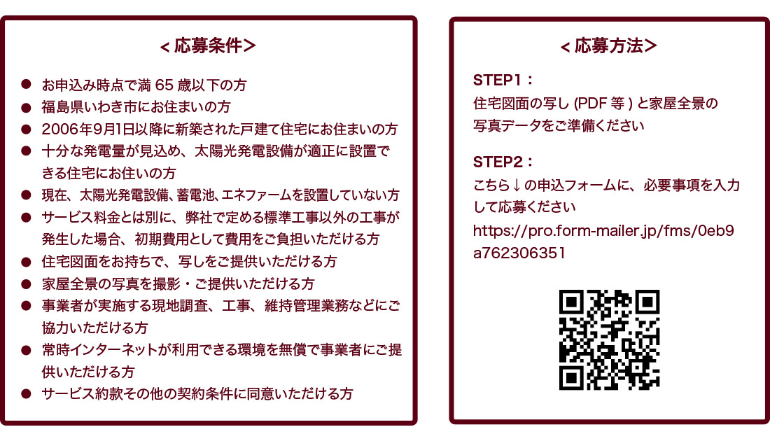 応募方法、応募条件について